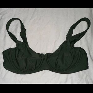 Kona Sol Dark Green Underwire Bikini Top